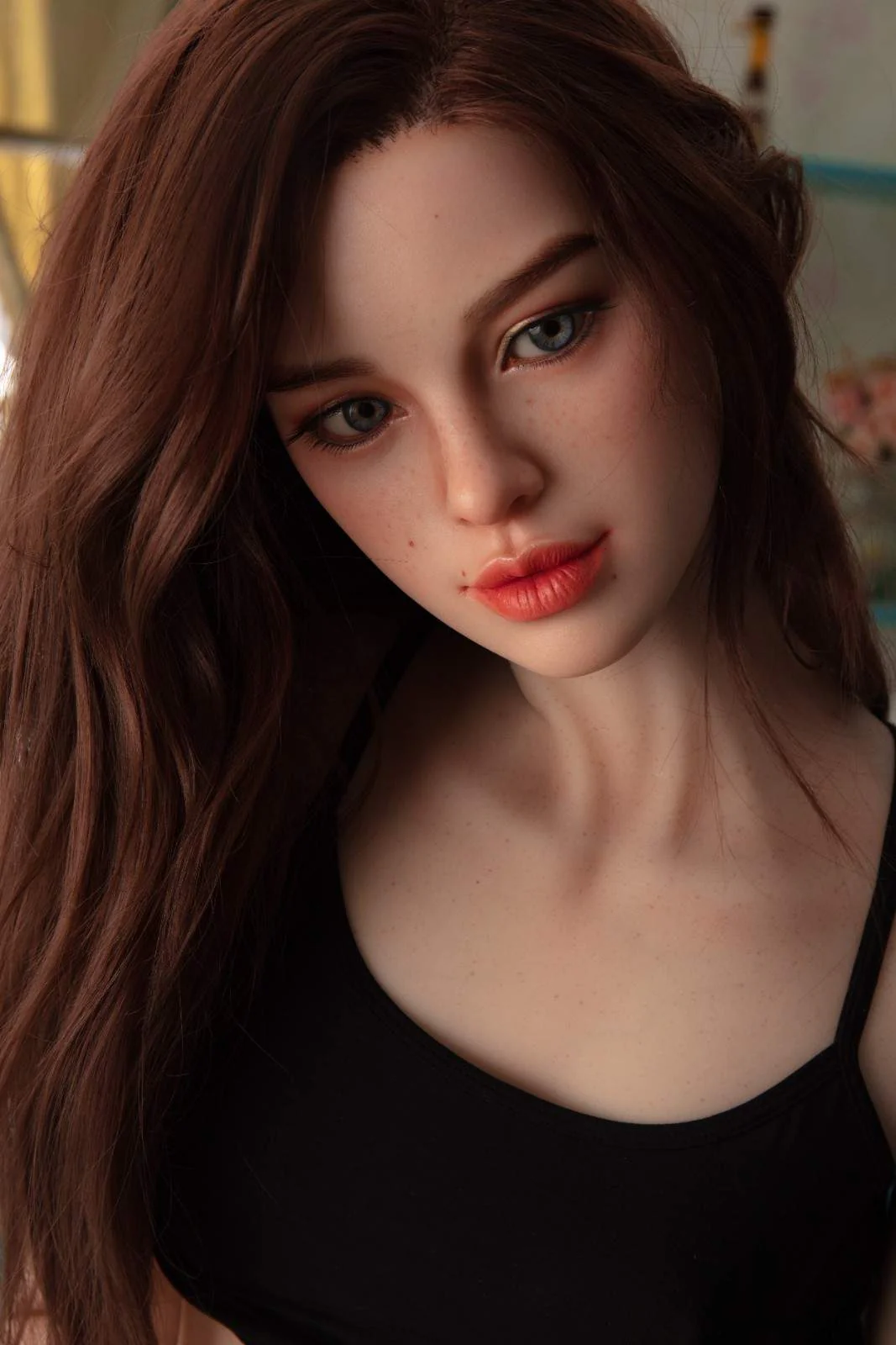 171cm (5ft6") Fiery Red Head Big Lips Sex Doll - A-Cup - Hedy - In Stock | US Only - Image 15