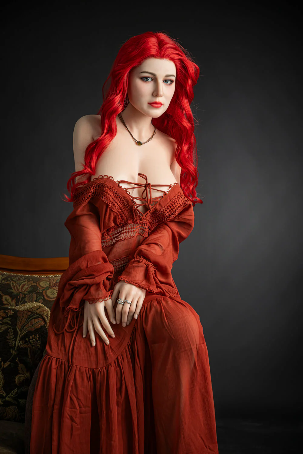 171cm (5ft9") Passion Red Girl Silicone Sex Doll - D-Cup - Eva - Image 3