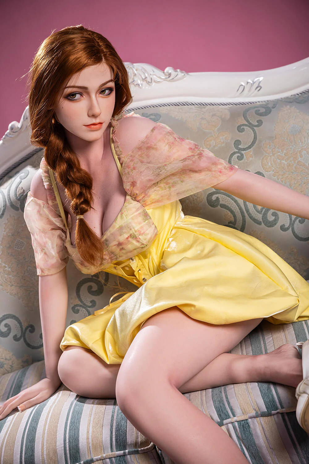 172cm (5ft8")  Sexy Redhead Full Silicone Sex Doll - F-Cup - Julie - Image 3