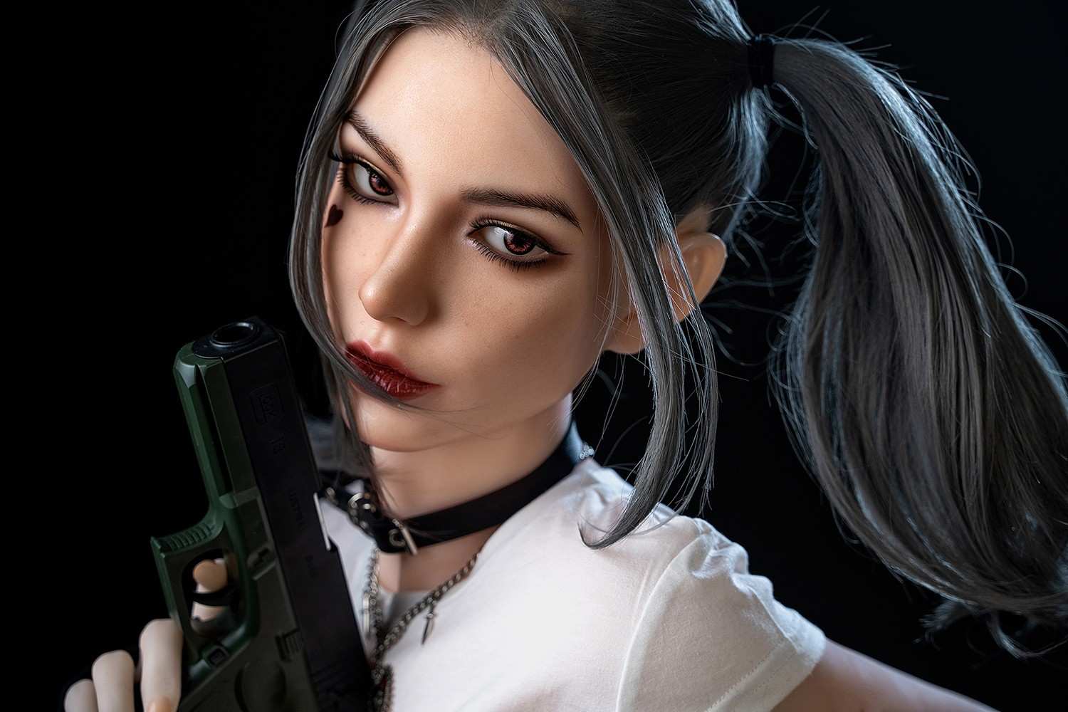 173cm (5ft8") Gothic Sex Doll with Movable jaw - In Stock | US Only - Image 10