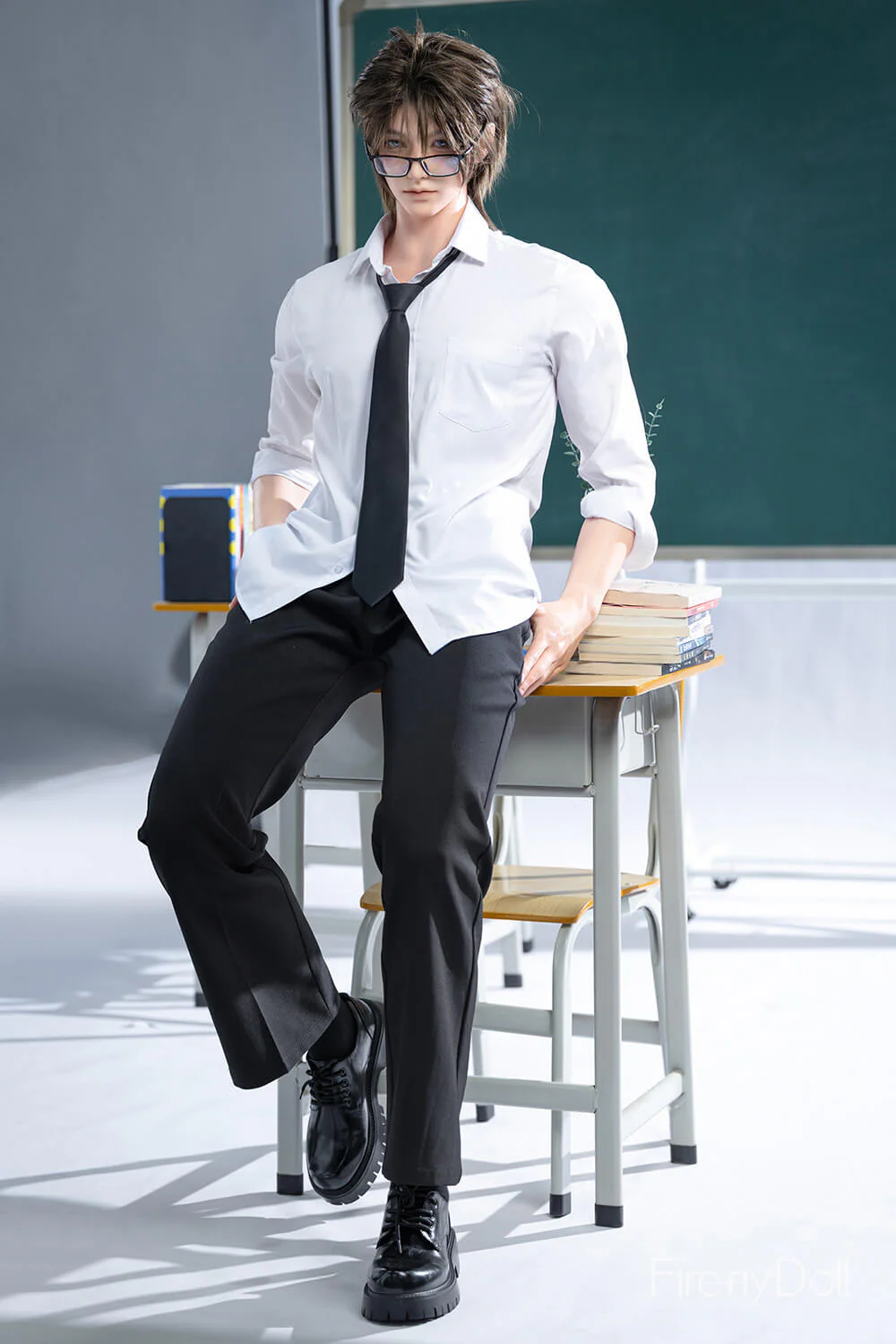 175cm (5ft7") Brunette Boy Silicone Sex Male Doll - Jiang Ling - Image 2