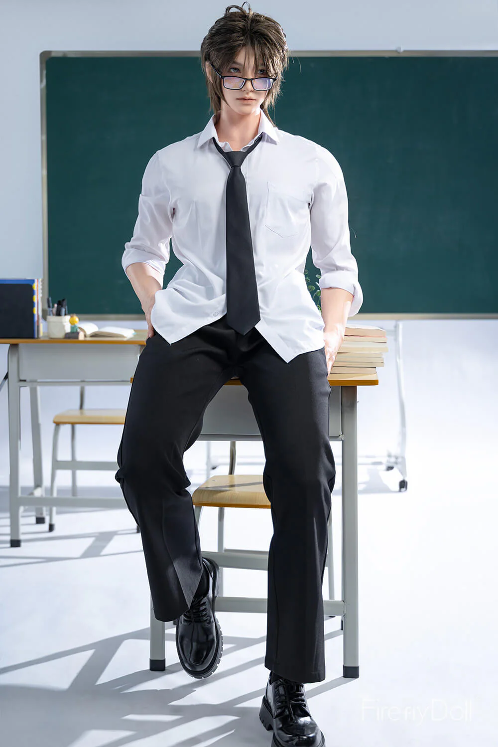175cm (5ft7") Brunette Boy Silicone Sex Male Doll - Jiang Ling - Image 4