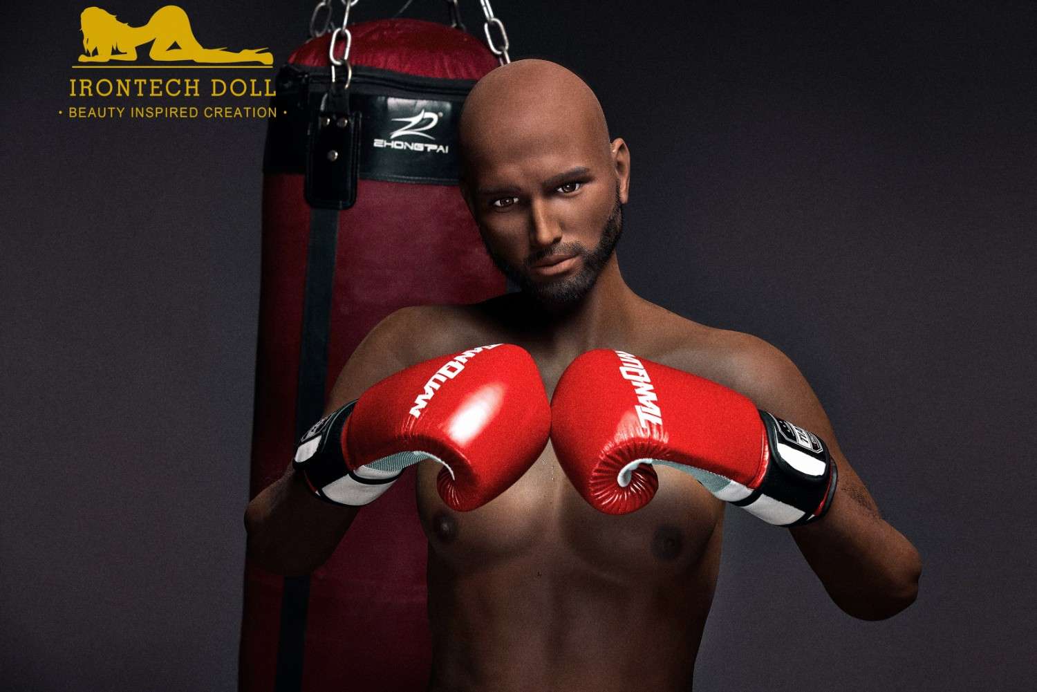 175cm (5ft9') Boxing Champion Black Male Sex Doll - Jack - Image 23