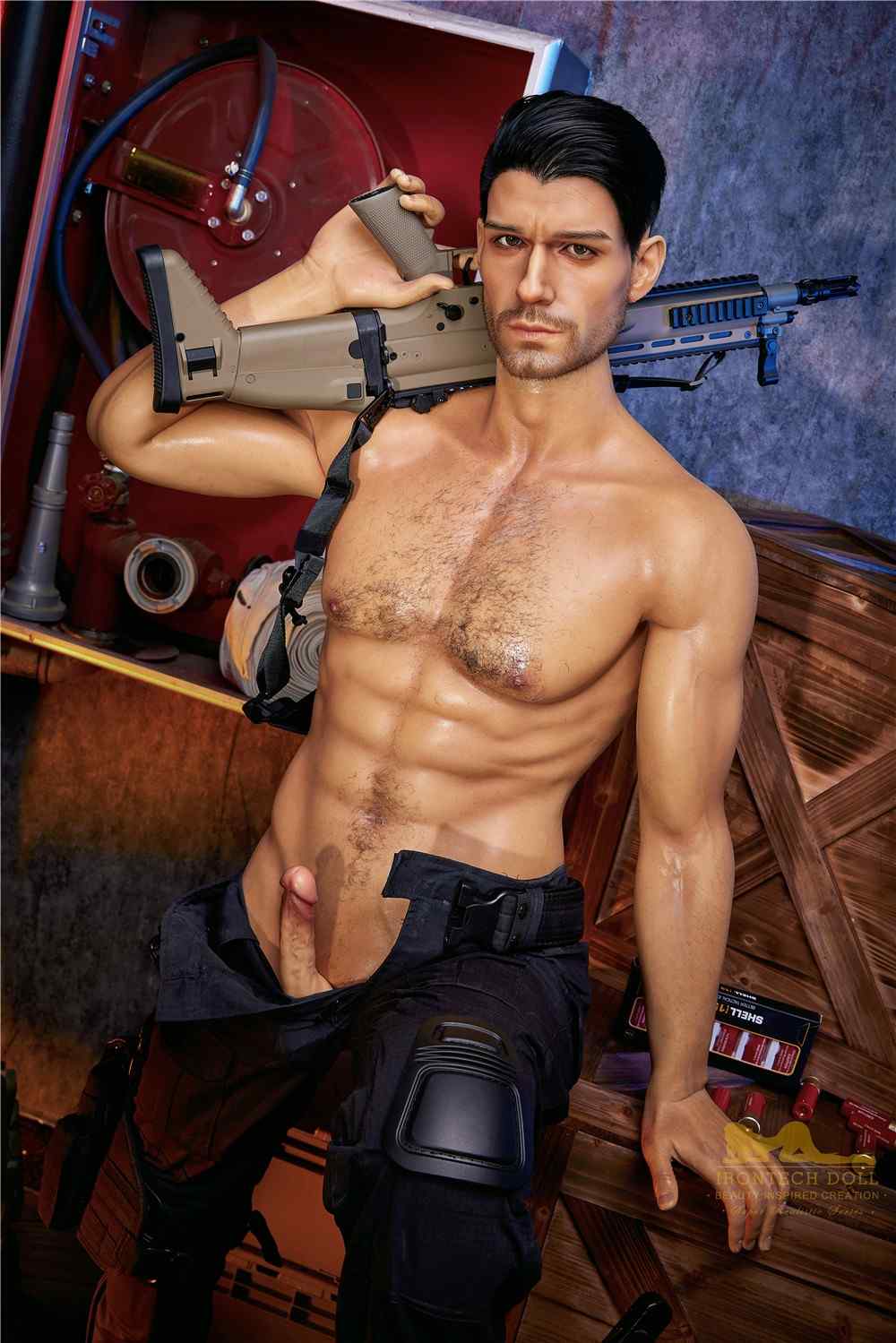 176cm (5ft7') Elite Commando Muscular Silicone Male Sex Doll - Thomas - Image 2