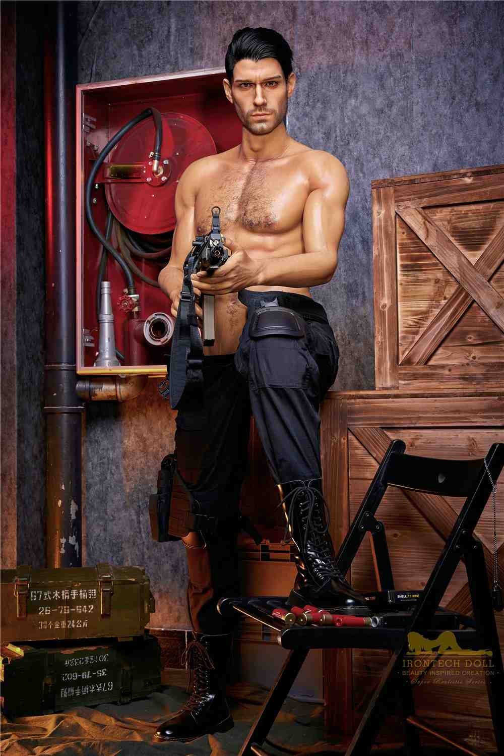 176cm (5ft7') Elite Commando Muscular Silicone Male Sex Doll - Thomas - Image 27