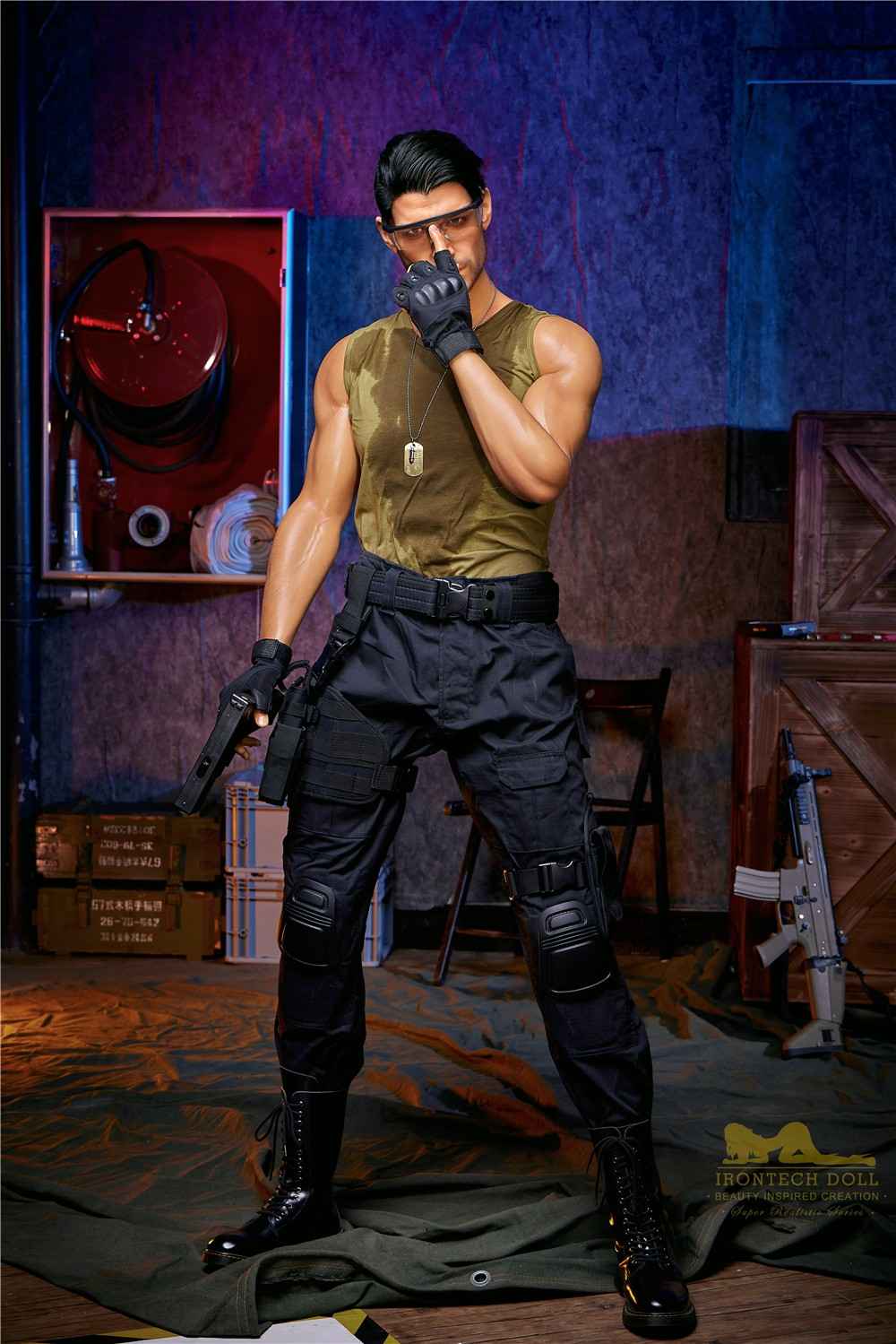 176cm (5ft7') Elite Commando Muscular Silicone Male Sex Doll - Thomas - Image 9