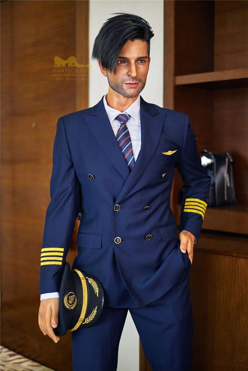 176cm (5ft7') Luxury Airline Pilot Full Size Silicone Male Sex Doll - George - Image 10