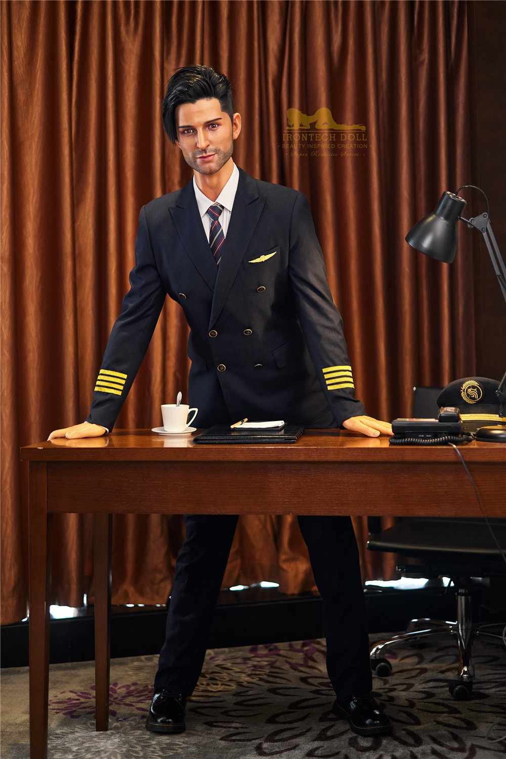 176cm (5ft7') Luxury Airline Pilot Full Size Silicone Male Sex Doll - George - Image 14
