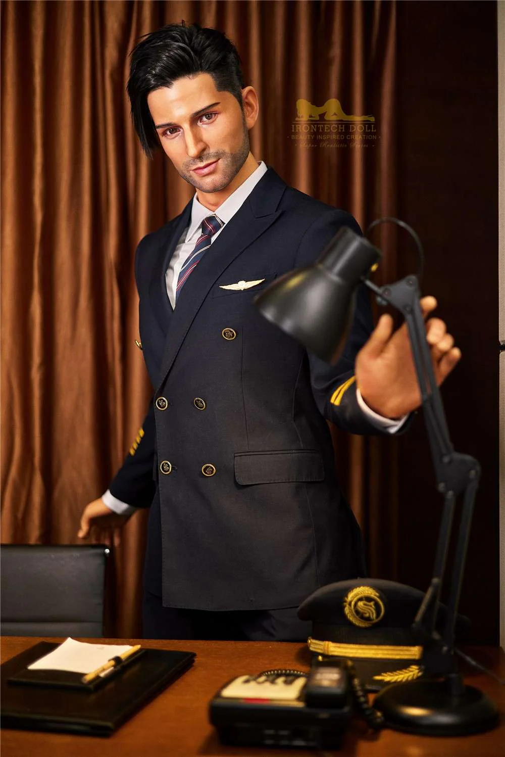 176cm (5ft7') Luxury Airline Pilot Full Size Silicone Male Sex Doll - George - Image 16