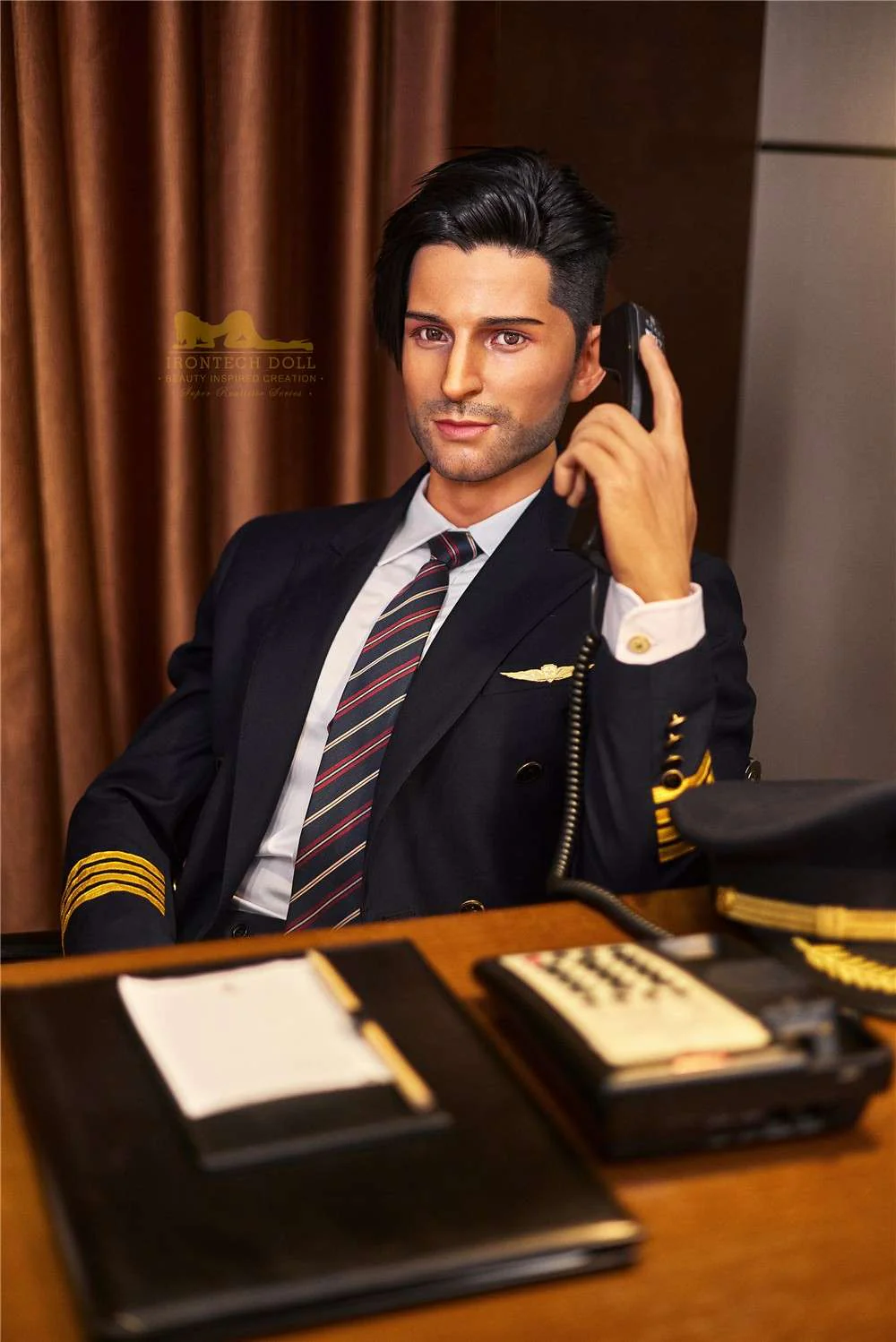 176cm (5ft7') Luxury Airline Pilot Full Size Silicone Male Sex Doll - George - Image 17