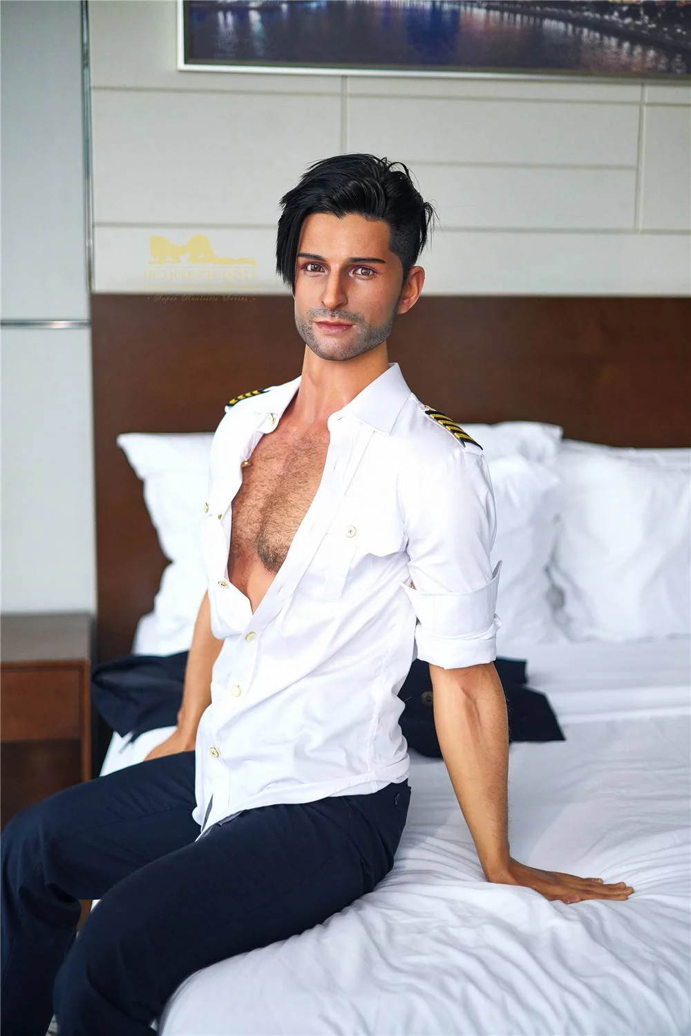 176cm (5ft7') Luxury Airline Pilot Full Size Silicone Male Sex Doll - George - Image 24