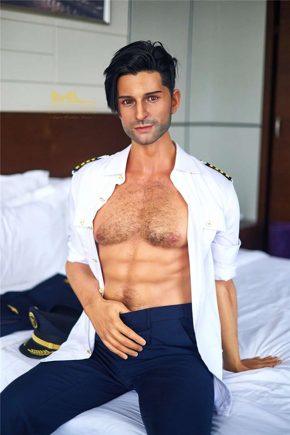 176cm (5ft7') Luxury Airline Pilot Full Size Silicone Male Sex Doll - George - Image 25