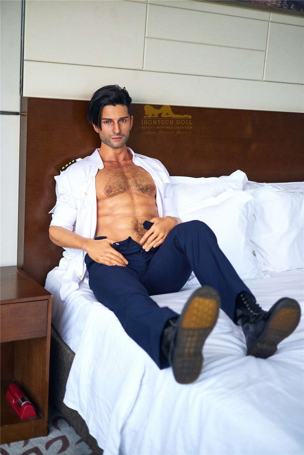 176cm (5ft7') Luxury Airline Pilot Full Size Silicone Male Sex Doll - George - Image 27