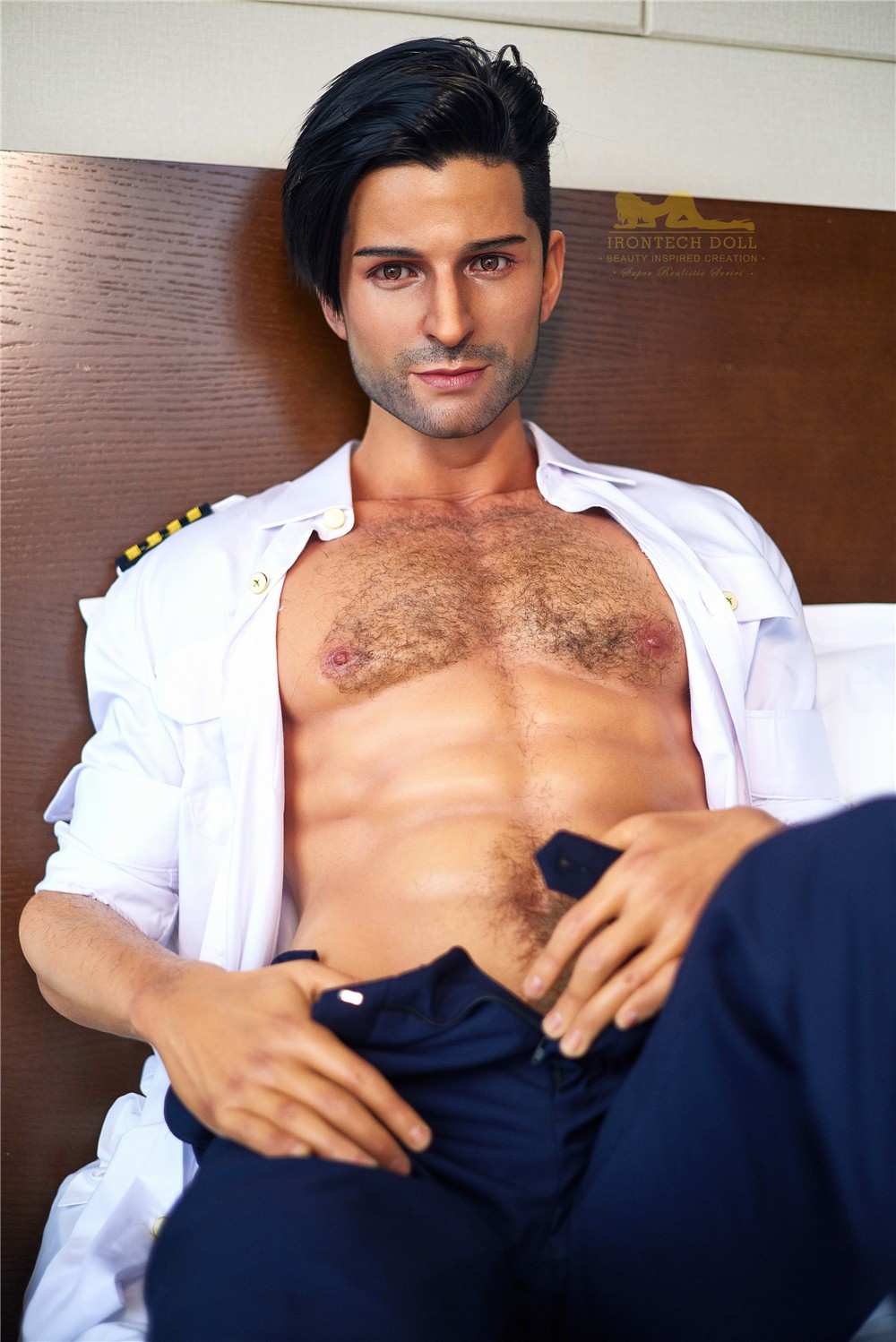 176cm (5ft7') Luxury Airline Pilot Full Size Silicone Male Sex Doll - George - Image 28