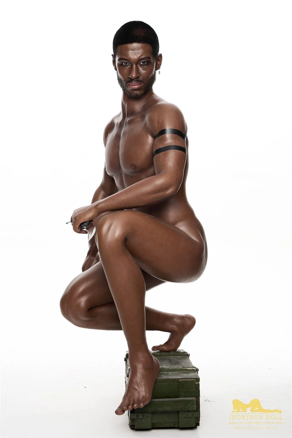 176cm (5ft7') Muscular Ebony Fantasy Silicone Male Sex Doll - Bill - Image 19