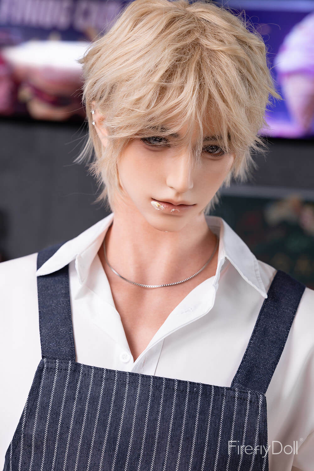 180cm (5ft9") Pastry Chef Silicone Sex Male Doll - Jiang Ling - Image 18