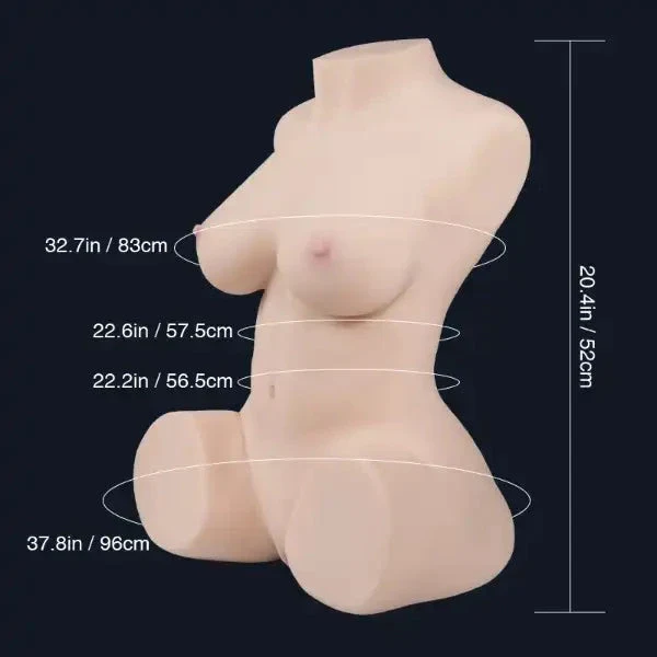 58cm (1ft 11") Sex Doll Torso with Realistic Booty - Image 20