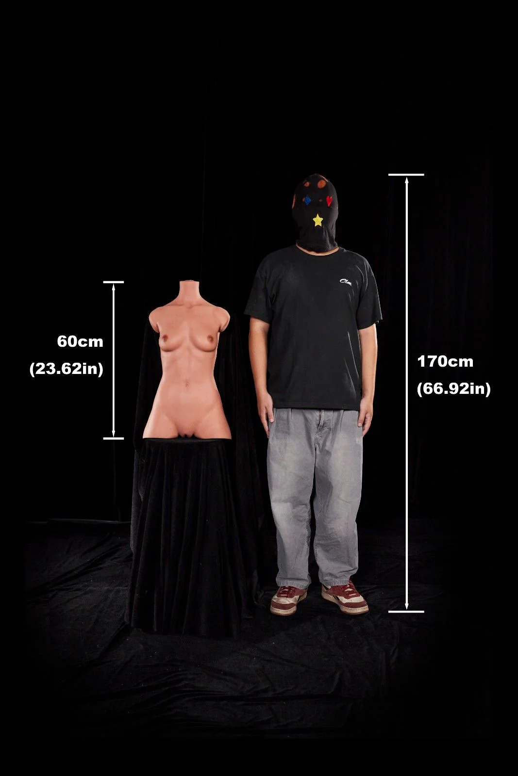 60cm (1ft9") Sexy Slim Silicone Sex Doll Torso - AA-cup - Image 16