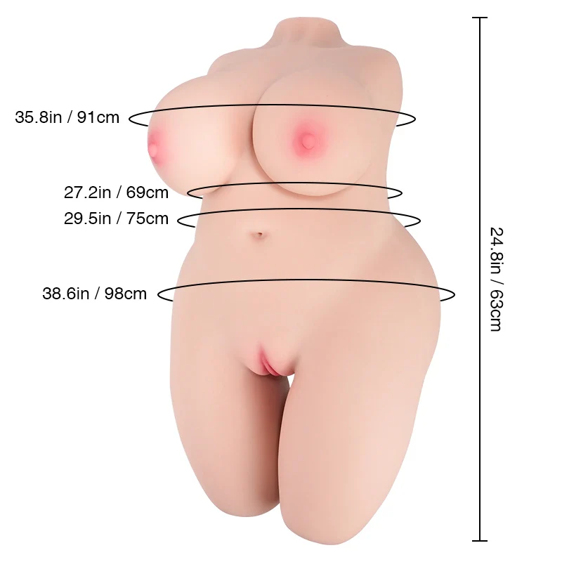 63cm (24.8") Big Tits Fantasy Torso Doll by Tantaly Sex Dolls – Freya - Image 16