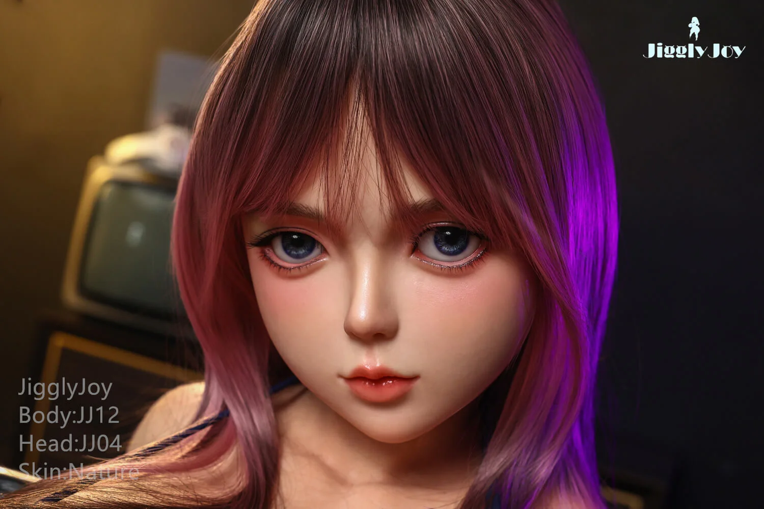 71cm (27.9") Purple Hair Fucking Nipple Silicone Love Torso - R-Cup - Sharon - Image 3