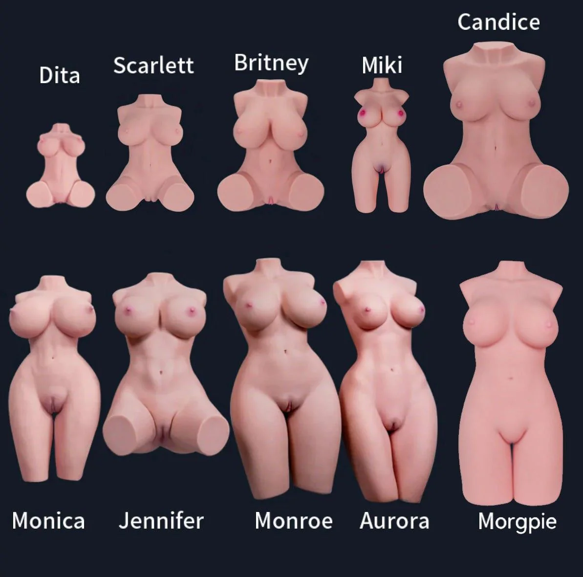 80cm (2ft7") Lifesize Torso Sex Doll with Tantabosom and Tantabutt – Morgpi - Image 15