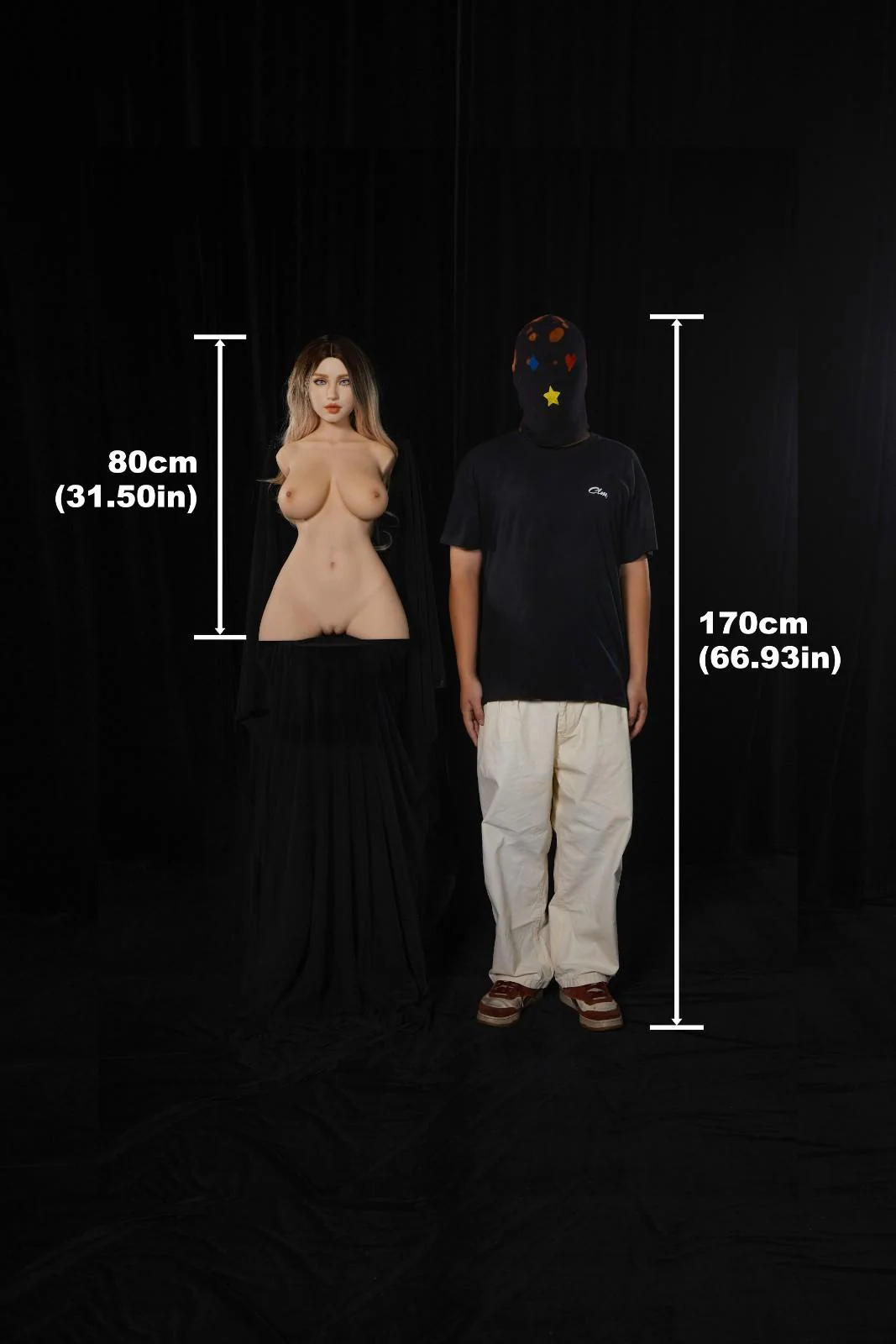 80cm (2ft6") Natural Skin Silicone Sex Doll Torso - E-cup - Miko - Image 17