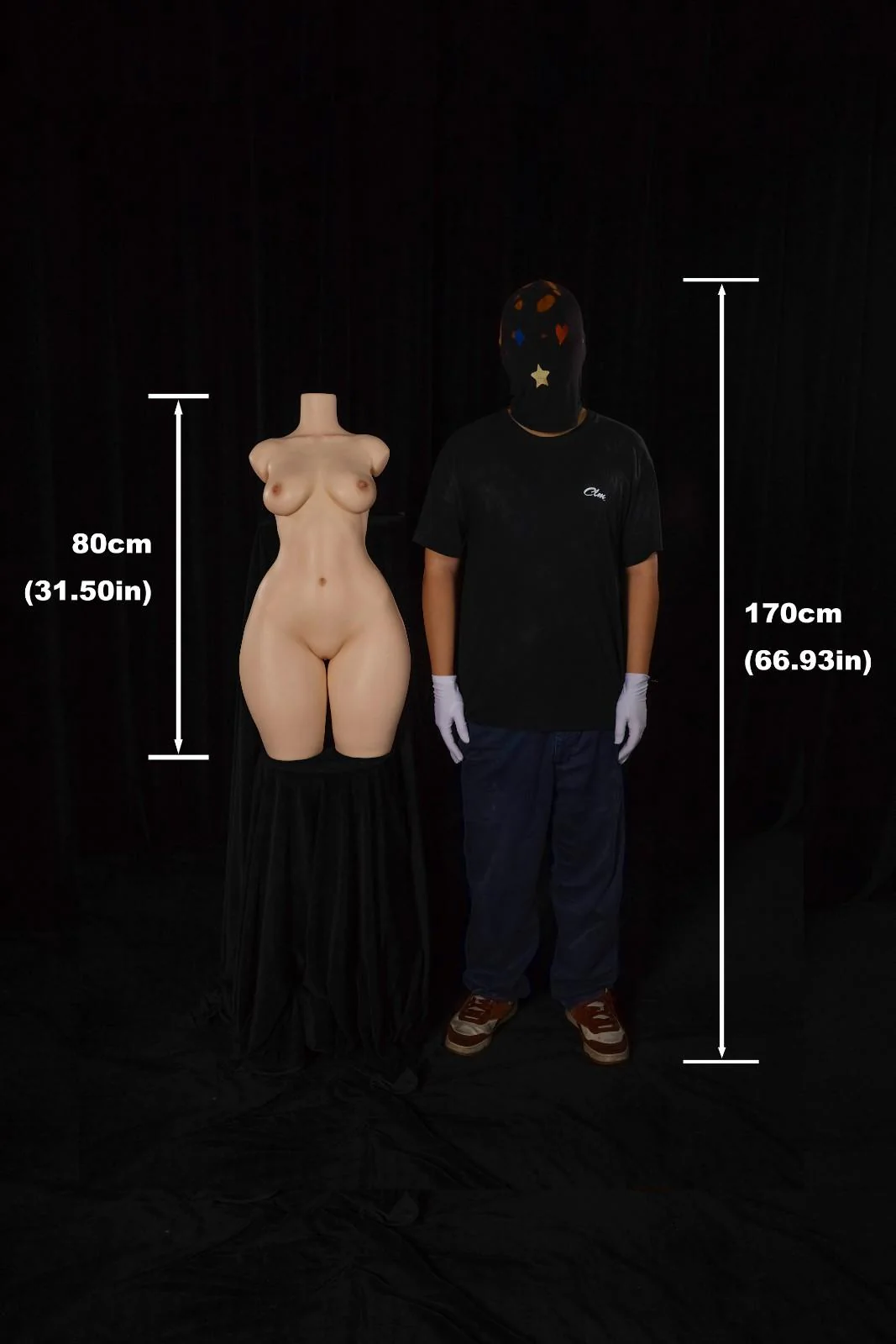 80cm (2ft6") Sexy Silicone Sex Doll Torso - E-cup - Image 16