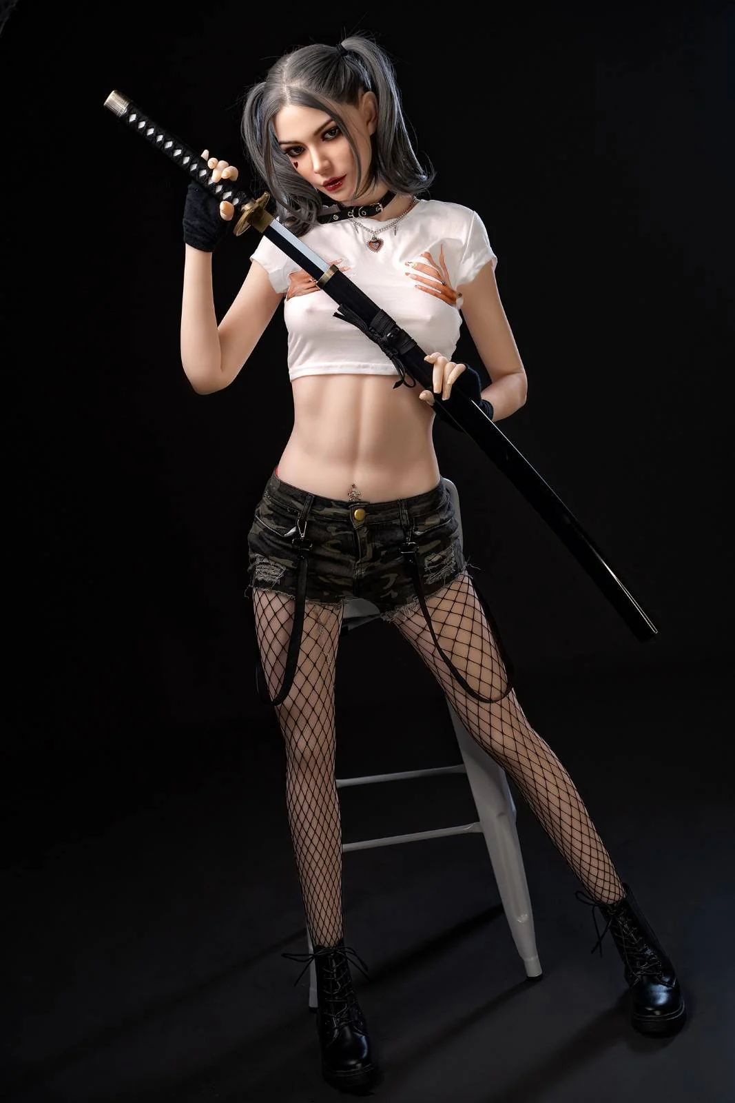 173cm (5f8") Gothic Sex Doll with Movable jaw  - In Stock | Europe Only - Image 3