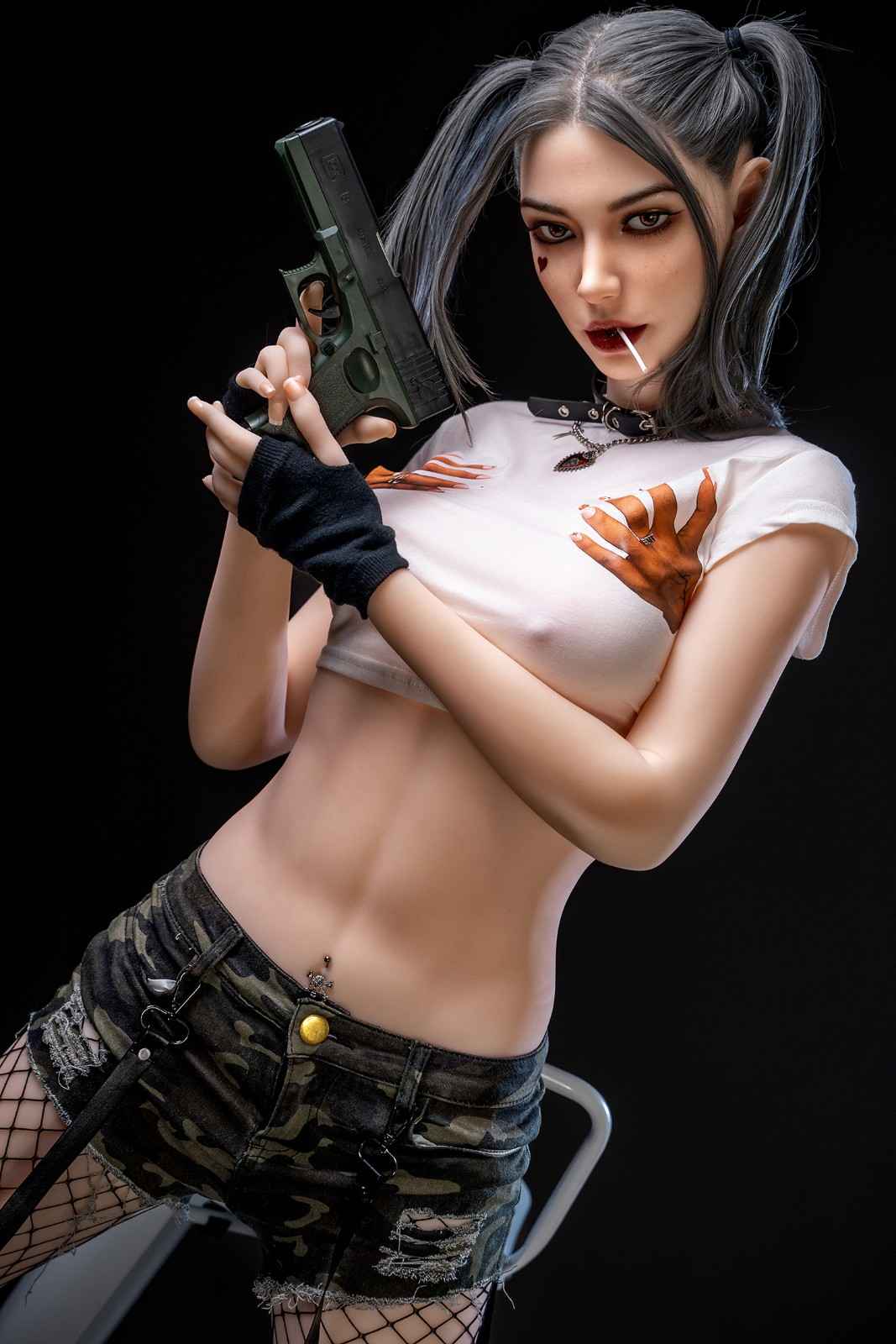 173cm (5f8") Gothic Sex Doll with Movable jaw  - In Stock | Europe Only - Image 8