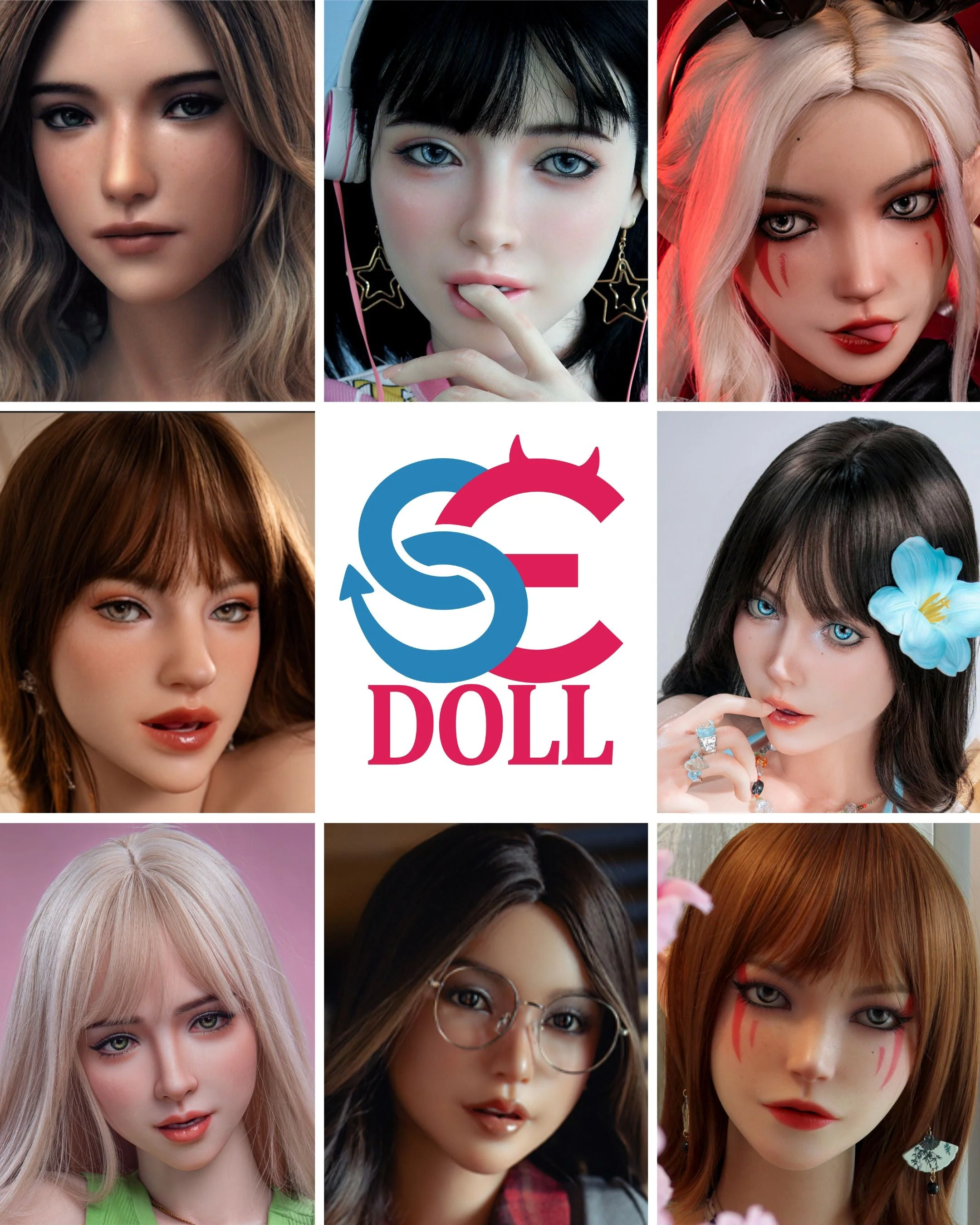 SE Doll ROS Silicone Heads