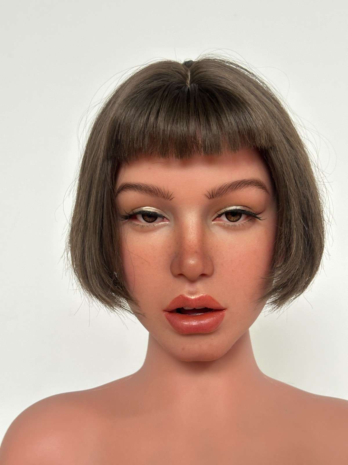 165cm (5ft5") Short Hair Premium Silicone Cheap Sex Doll - Olive - In Stock - Image 36